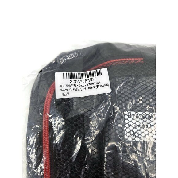 Venture Heat Heated Puffer Vest Womens 2XL Plus Black Bluetooth with Battery - Picture 2 of 6
